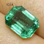 3ct Octagonal/Emerald Cut Green Emerald GIA Certified Zambia (F1) - Image 3