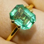 3ct Octagonal/Emerald Cut Green Emerald GIA Certified Zambia (F1) - Image 2