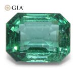3ct Octagonal/Emerald Cut Green Emerald GIA Certified Zambia (F1) - Image 7