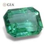 3ct Octagonal/Emerald Cut Green Emerald GIA Certified Zambia (F1) - Image 8