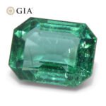 3ct Octagonal/Emerald Cut Green Emerald GIA Certified Zambia (F1) - Image 11