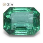 3ct Octagonal/Emerald Cut Green Emerald GIA Certified Zambia (F1) - Image 12