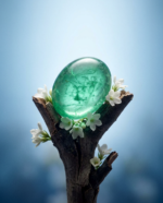 3.29ct Oval Double Cabochon Green Emerald GIA Certified Russia (F1) - Image 21