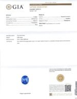 3.89ct Oval Blue Sapphire. Diamond Pendant set in Platinum. GIA Certified Madagascar - Image 3