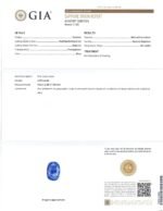 4.39ct Cushion Blue Sapphire. Diamond Halo Engagement Ring set in Platinum. Unheated - Image 3