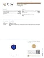 3.23ct Cushion Blue Sapphire. Diamond Engagement Ring set in Platinum. GIA Certified Thailand - Image 3