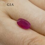 2.38ct Oval Purplish Red Ruby GIA Certified Tajikistan Unheated - Image 4