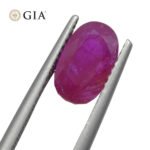 2.38ct Oval Purplish Red Ruby GIA Certified Tajikistan Unheated - Image 6