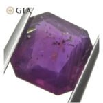 2.63ct Octagonal/Square Purple-Red Natural Ruby GIA Certified East Africa Unheated - Image 14