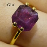 2.63ct Octagonal/Square Purple-Red Natural Ruby GIA Certified East Africa Unheated - Image 10