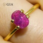 1.34ct Cushion Purplish Red Ruby GIA Certified  Unheated - Image 3