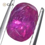 1.34ct Cushion Purplish Red Ruby GIA Certified  Unheated - Image 6