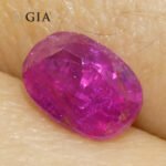 1.34ct Cushion Purplish Red Ruby GIA Certified  Unheated - Image 14