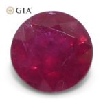 1.53ct Round Red Ruby GIA Certified Madagascar