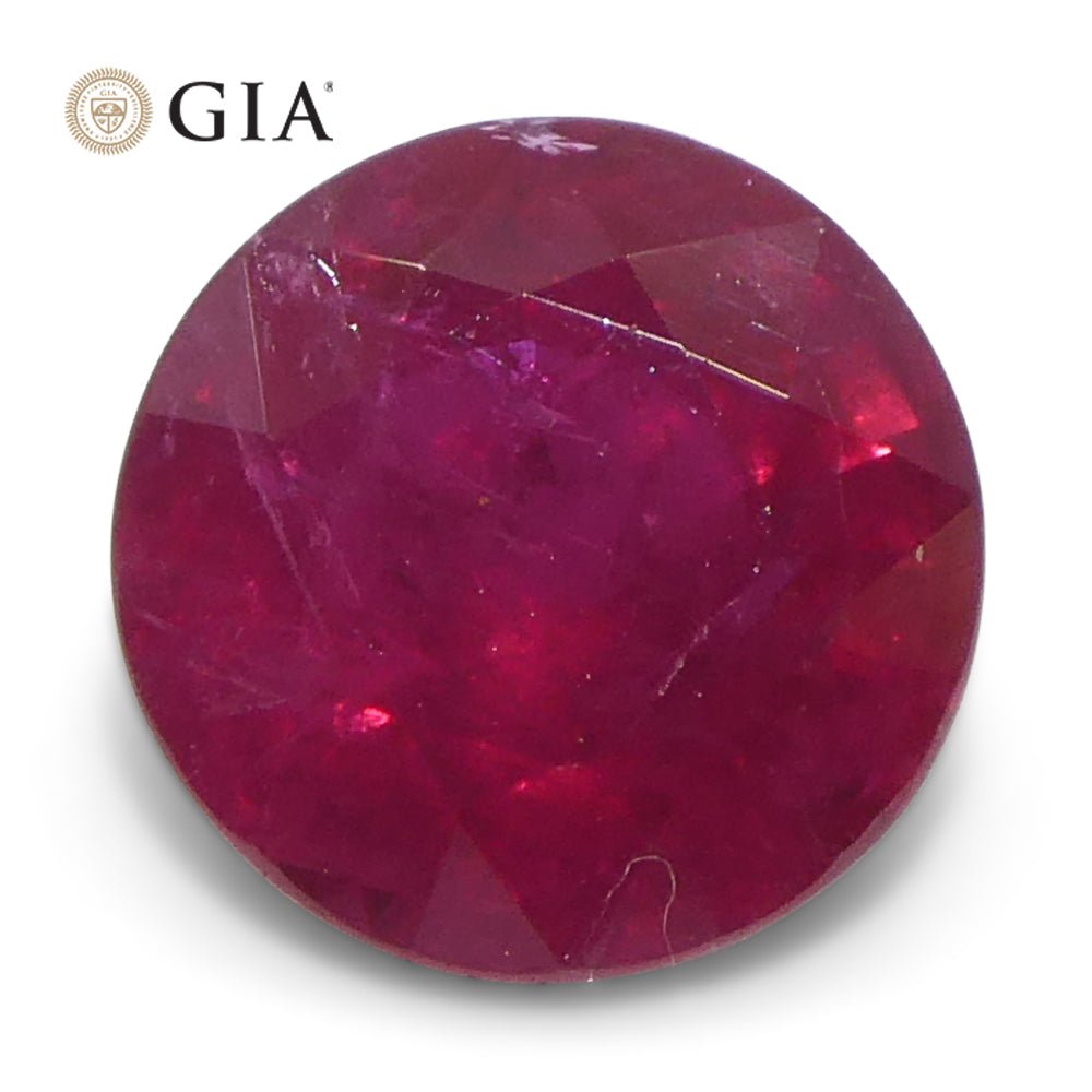 GIAR0015_1.jpg 1.53ct Round Red Ruby GIA Certified Madagascar - Image 1