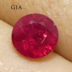 1.53ct Round Red Ruby GIA Certified Madagascar - Image 14