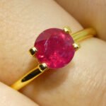 1.53ct Round Red Ruby GIA Certified Madagascar - Image 2
