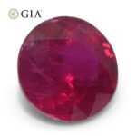 1.53ct Round Red Ruby GIA Certified Madagascar - Image 4