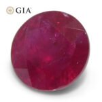 1.53ct Round Red Ruby GIA Certified Madagascar - Image 9