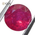 1.53ct Round Red Ruby GIA Certified Madagascar - Image 11