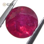 1.53ct Round Red Ruby GIA Certified Madagascar - Image 12