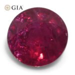 1.06ct Round Red Ruby GIA Certified Madagascar