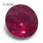 1.06ct Round Red Ruby GIA Certified Madagascar - Image 5