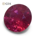 1.06ct Round Red Ruby GIA Certified Madagascar - Image 9
