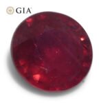1.16ct Round Red Ruby GIA Certified Madagascar - Image 5