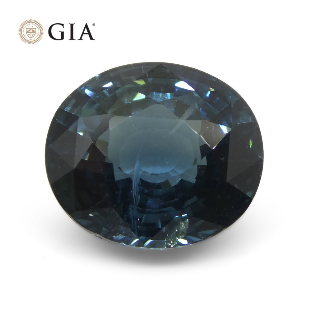 GIAS0103_10_34b3aac7-7089-401a-8fe7-92e59074bcc9.jpg 6.84ct Oval Teal Blue Mermaid Sapphire GIA Certified Ethiopia - Image 1