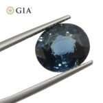 6.84ct Oval Teal Blue Mermaid Sapphire GIA Certified Ethiopia - Image 6