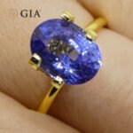 3.65ct Oval Blue Sapphire GIA Certified Sri Lanka - Image 2