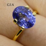 3.65ct Oval Blue Sapphire GIA Certified Sri Lanka