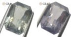 10.03ct Octagonal/Emerald Cut Grayish Greenish Blue to Grayish Purple Sapphire GIA Certified Tanzania Unheated