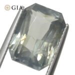 10.03ct Octagonal/Emerald Cut Grayish Greenish Blue to Grayish Purple Sapphire GIA Certified Tanzania Unheated - Image 6