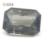 10.03ct Octagonal/Emerald Cut Grayish Greenish Blue to Grayish Purple Sapphire GIA Certified Tanzania Unheated - Image 8