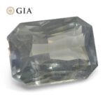 10.03ct Octagonal/Emerald Cut Grayish Greenish Blue to Grayish Purple Sapphire GIA Certified Tanzania Unheated - Image 10