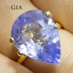 10.62ct Pear Blue Sapphire GIA Certified Sri Lanka - Image 14