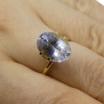 6.12ct Oval Icy Light Blue Sapphire GIA Certified Sri Lanka Unheated - Image 2