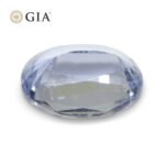 6.12ct Oval Icy Light Blue Sapphire GIA Certified Sri Lanka Unheated - Image 14