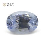 6.12ct Oval Icy Light Blue Sapphire GIA Certified Sri Lanka Unheated - Image 7