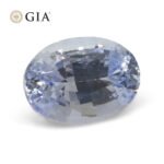 6.12ct Oval Icy Light Blue Sapphire GIA Certified Sri Lanka Unheated - Image 8