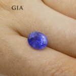 2.70ct Oval Vivid Blue Sapphire GIA Certified Sri Lanka Unheated - Image 4