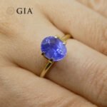 2.70ct Oval Vivid Blue Sapphire GIA Certified Sri Lanka Unheated