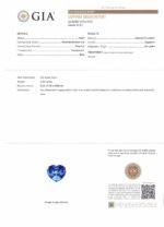 3.52ct Heart Blue Sapphire GIA Certified Sri Lanka - Image 3