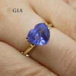 3.52ct Heart Blue Sapphire GIA Certified Sri Lanka