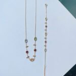 Multi Gemstone Citrine Topaz Charm Necklace - Image 9