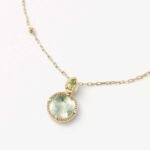 Faceted Peridot Green Amethyst Necklace - Image 9
