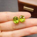 Peridot August Birthstone Stud - Image 6