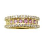 1.47ct Rainbow Sapphire. 1.75ct Diamond Gent's Ring set in 18k Yellow Gold - Image 4